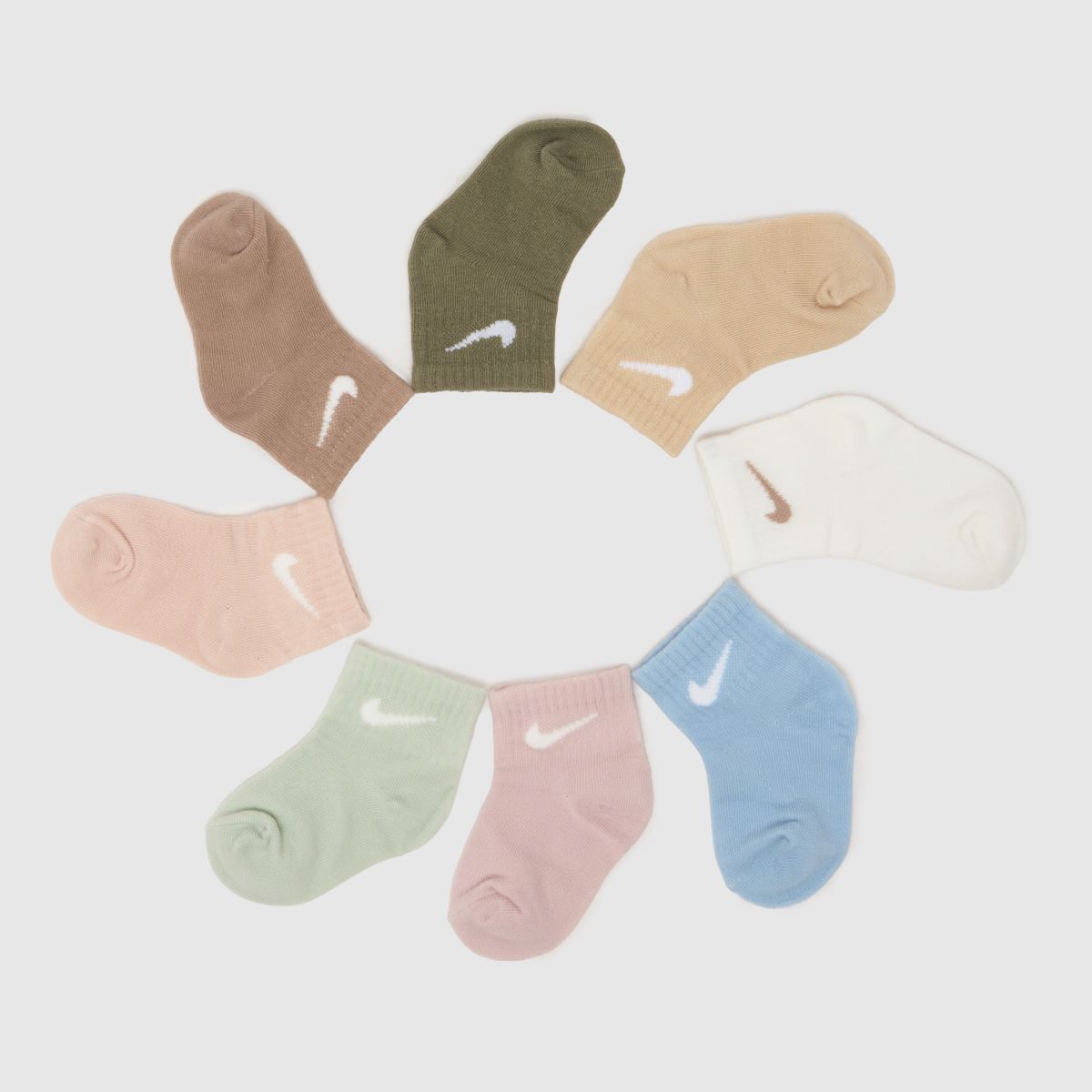 Nike  Kids Infant Sock Gift Set 9PK in Multi Nike  Kids Infant Sock Gift Set 9PK in Multi