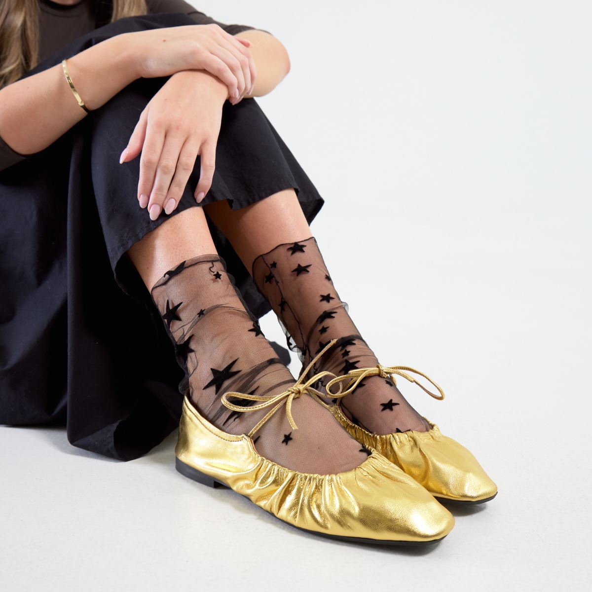 schuh  Lindy Ballerina in Gold schuh  Lindy Ballerina in Gold