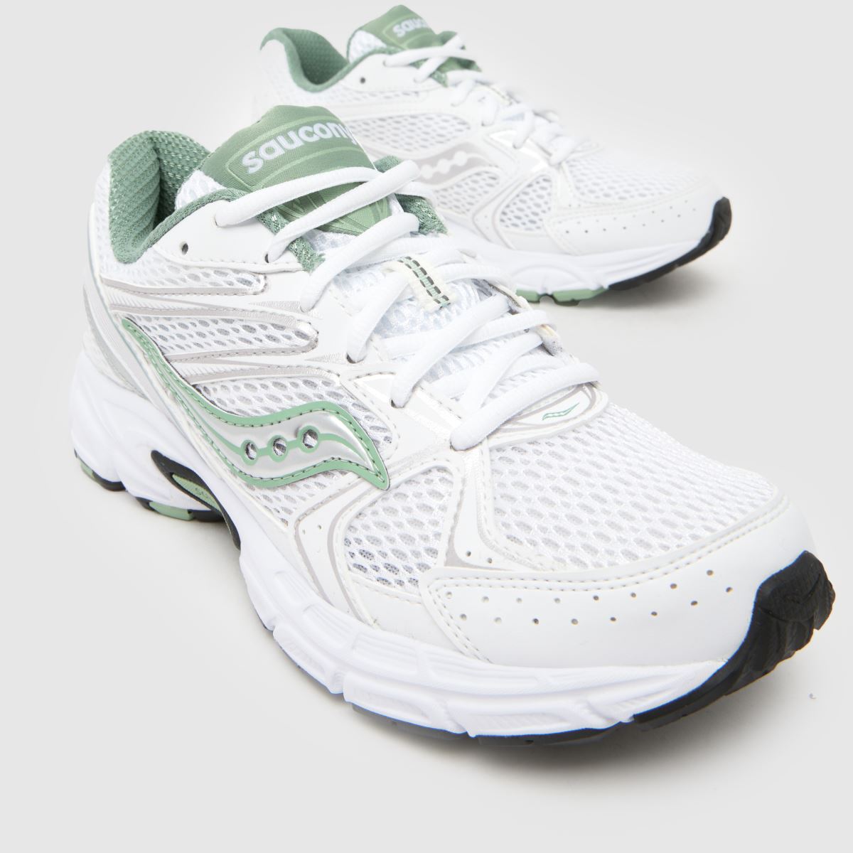 Saucony  Ride Millennium in White & Green Saucony  Ride Millennium in White & Green