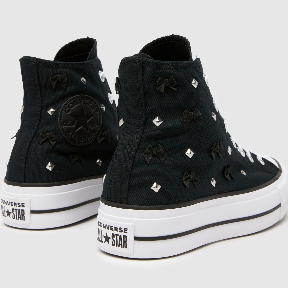 Converse  All Star Lift Hi Stud in Black & White Converse  All Star Lift Hi Stud in Black & White