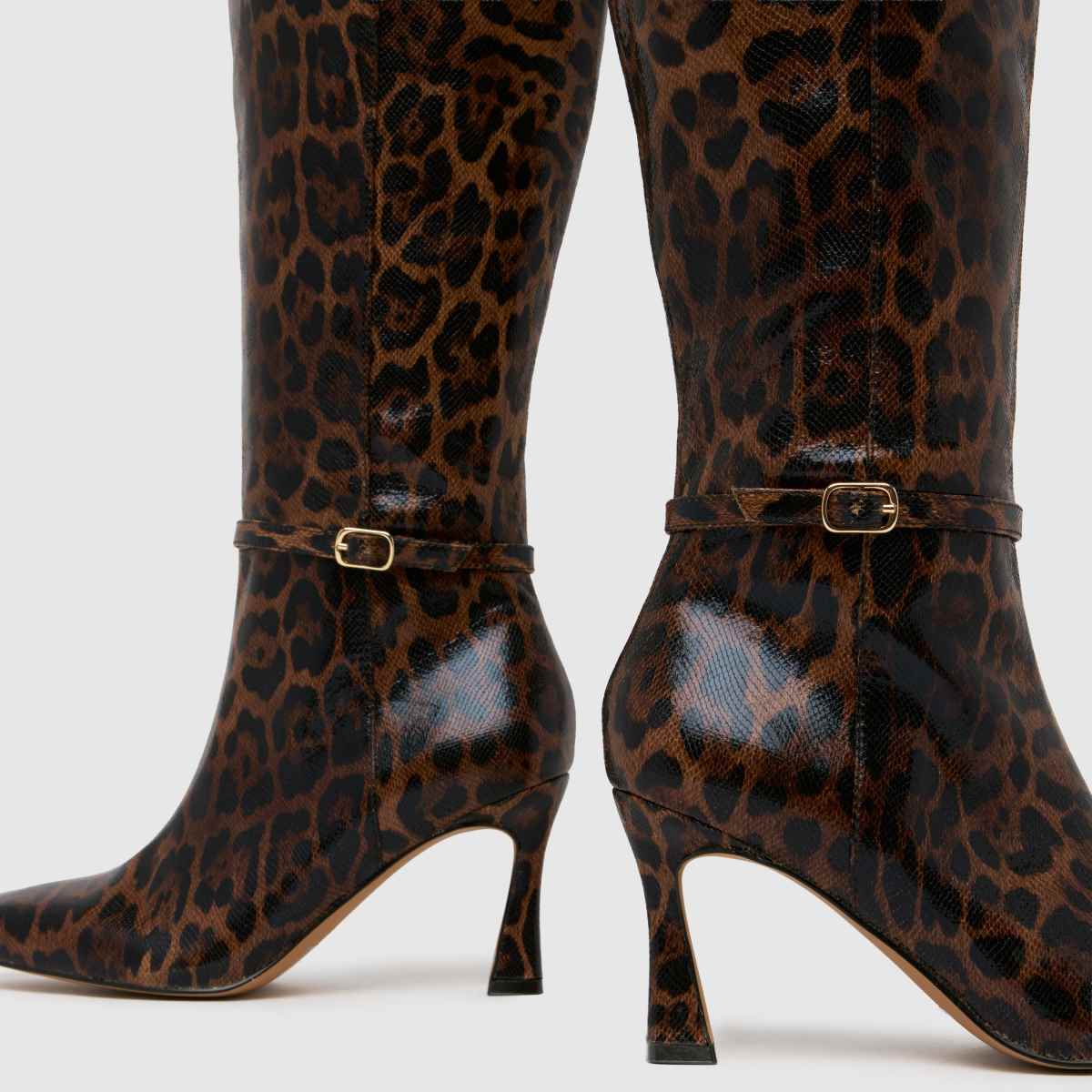 schuh  Demi Buckle Knee in Brown Multi schuh  Demi Buckle Knee in Brown Multi