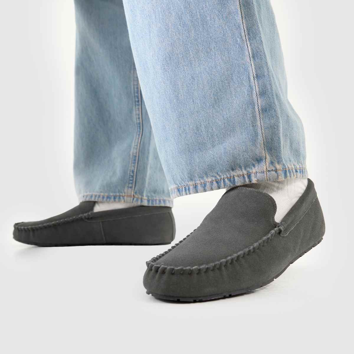 schuh  Sandro Suede Mocassin in Grey schuh  Sandro Suede Mocassin in Grey