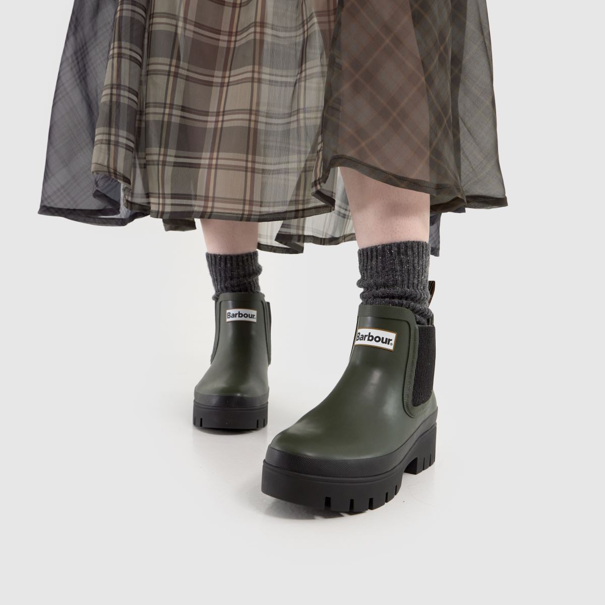 Barbour  Halton Wellington in Green Barbour  Halton Wellington in Green