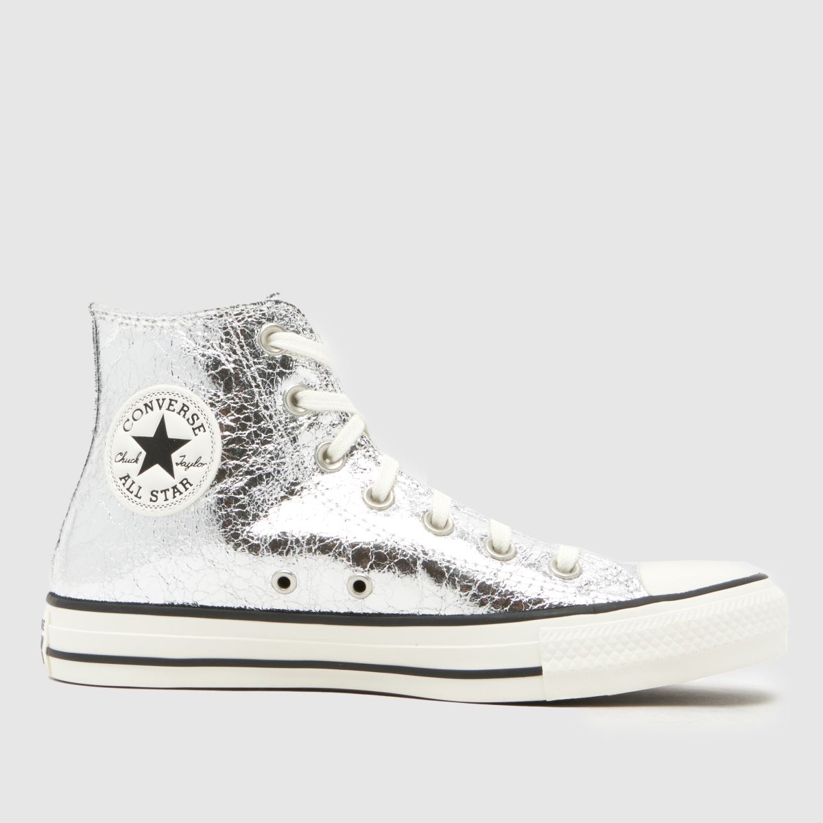 Converse  All Star Hi in Silver Converse  All Star Hi in Silver