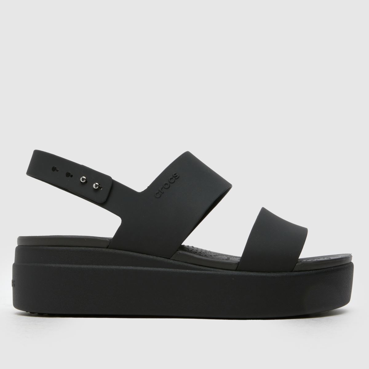 Crocs  Brooklyn Low Wedge in Black Crocs  Brooklyn Low Wedge in Black