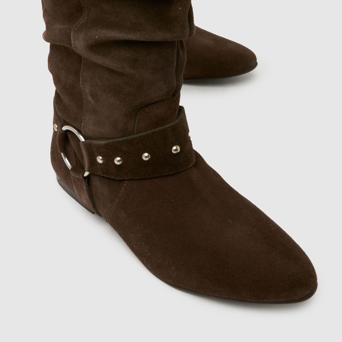 schuh  Dallis Suede Stud Pixie in Brown schuh  Dallis Suede Stud Pixie in Brown