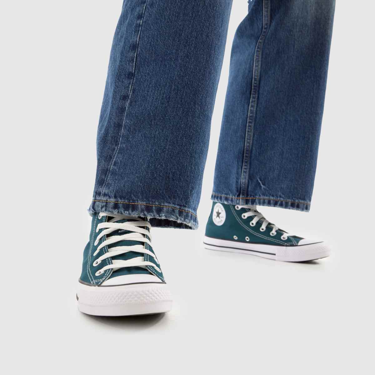 Converse  All Star Hi in Dark Green Converse  All Star Hi in Dark Green