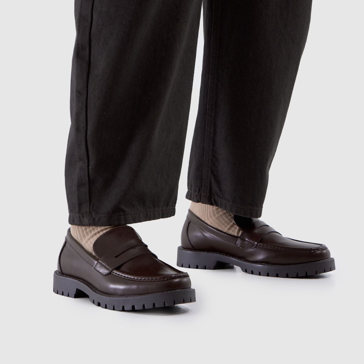 schuh  Ravi Chunky Loafer in Brown schuh  Ravi Chunky Loafer in Brown