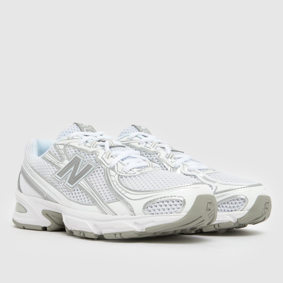 New Balance  740 in White & Silver New Balance  740 in White & Silver