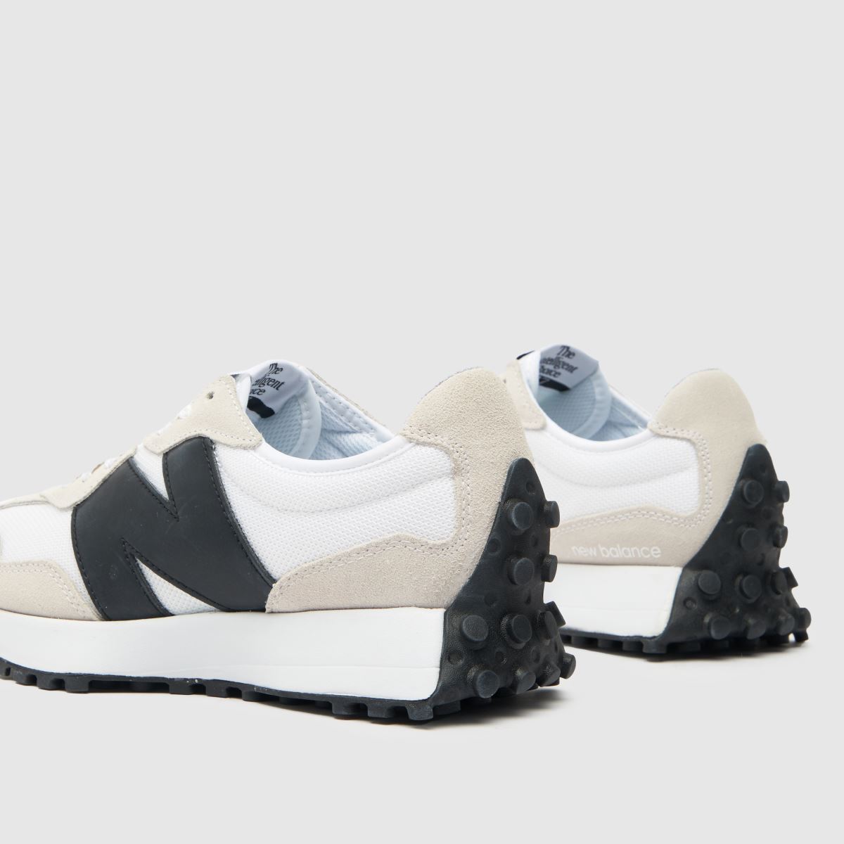 New Balance  327 in White & Black New Balance  327 in White & Black