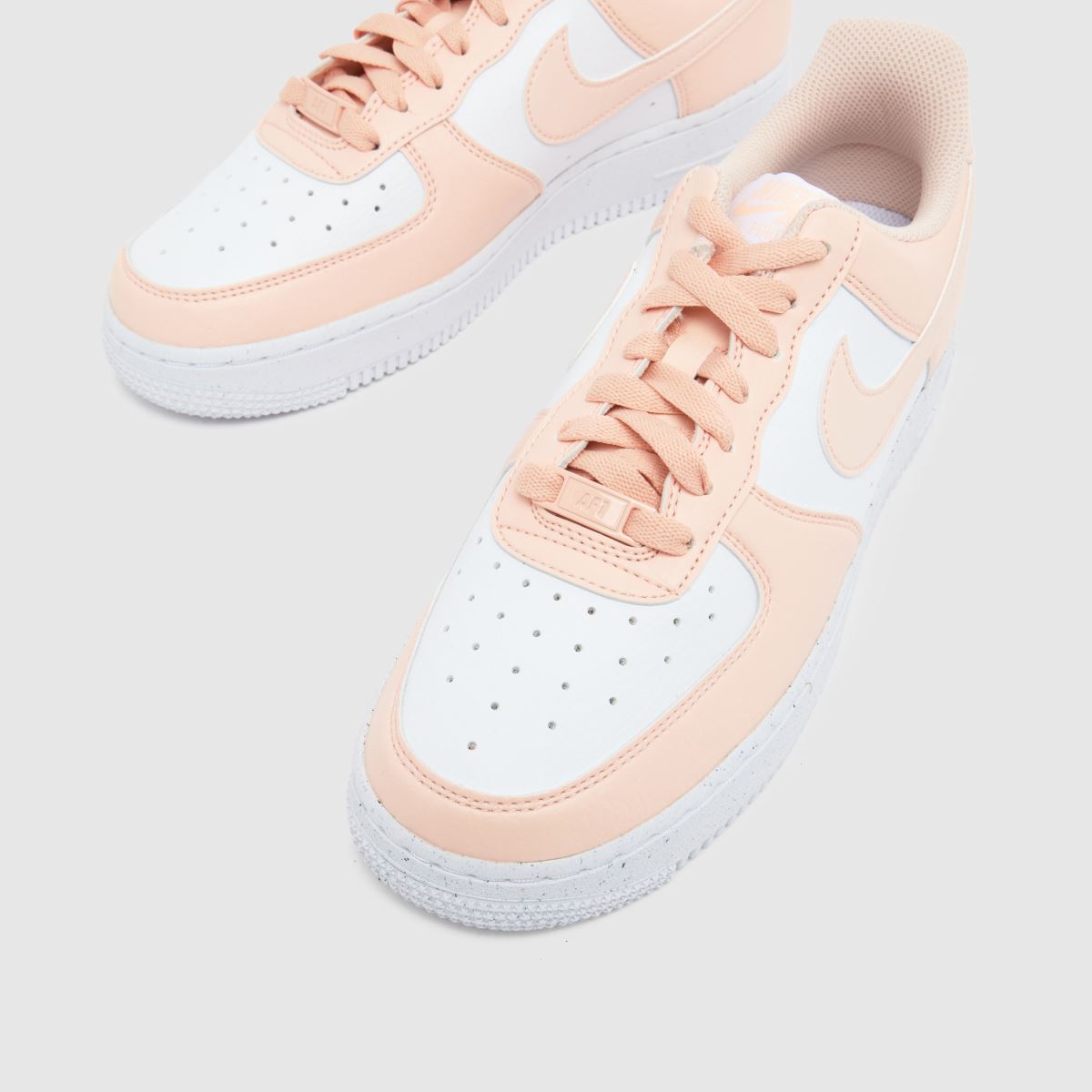 Nike  Air Force 1 in White & Pink Nike  Air Force 1 in White & Pink