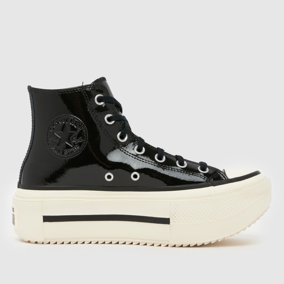 Converse  All Star Lift Double Stack in Black & White Converse  All Star Lift Double Stack in Black & White