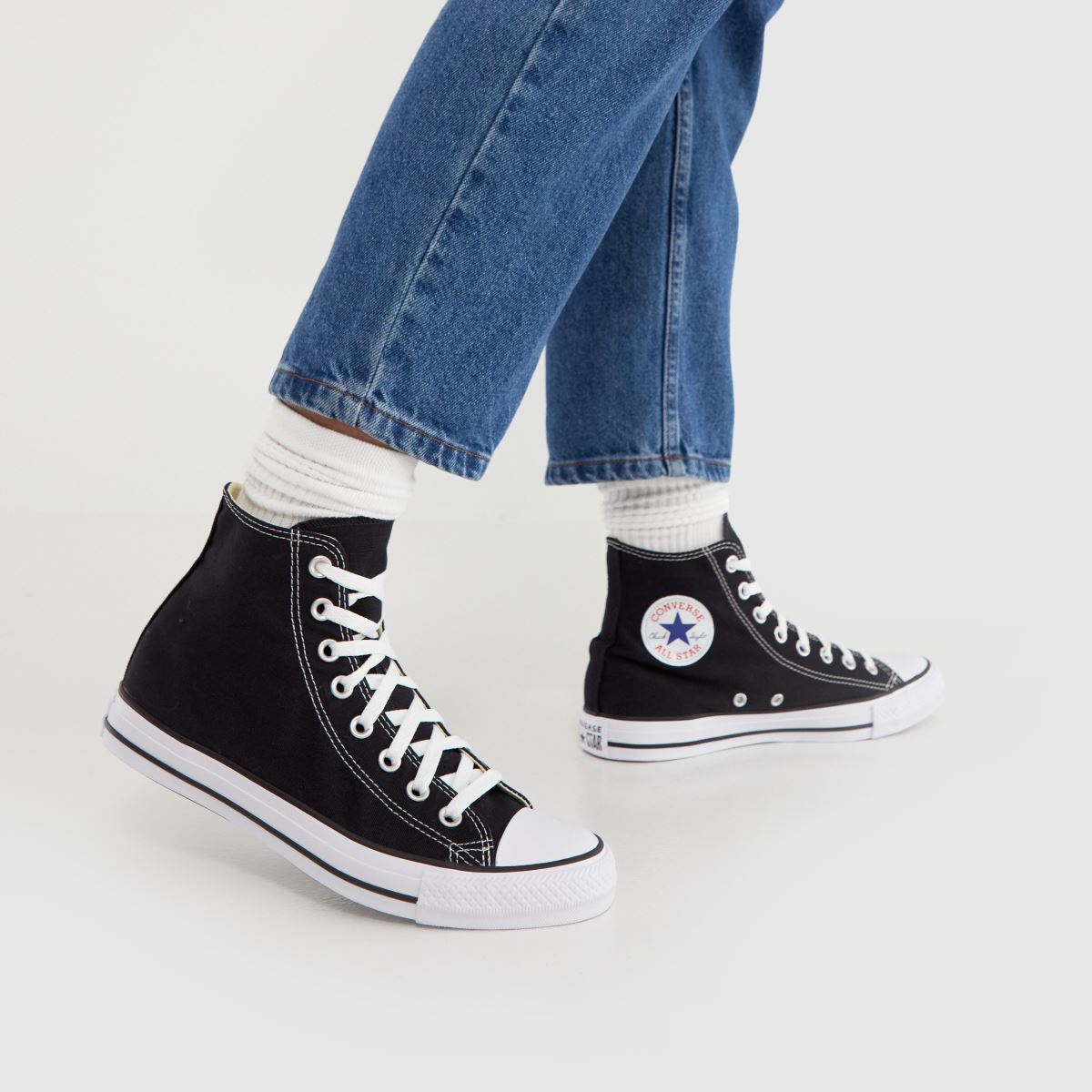 Converse  All Star Hi in Black & White Converse  All Star Hi in Black & White