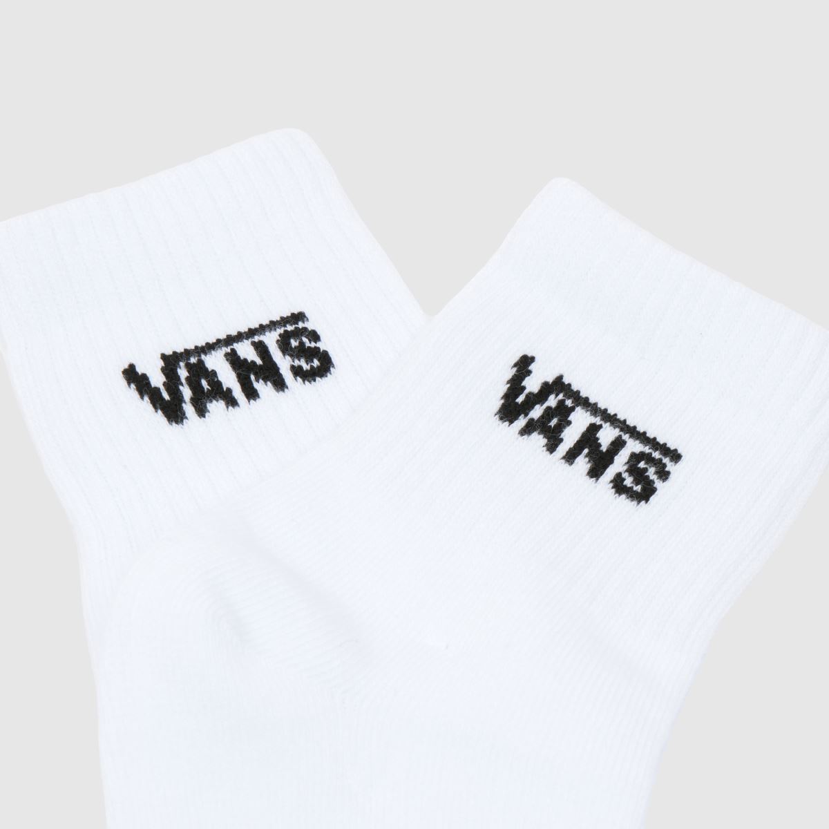Vans  Half Crew Sock 3 Pack in White & Black Vans  Half Crew Sock 3 Pack in White & Black