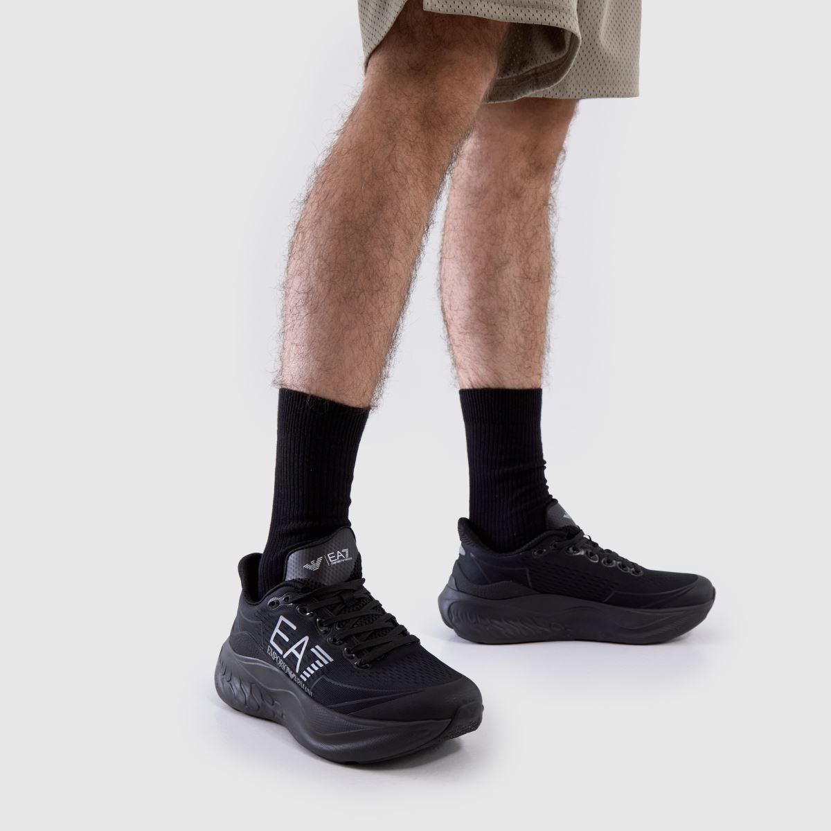 EA7 Emporio Armani  Wave Cracking in Black EA7 Emporio Armani  Wave Cracking in Black