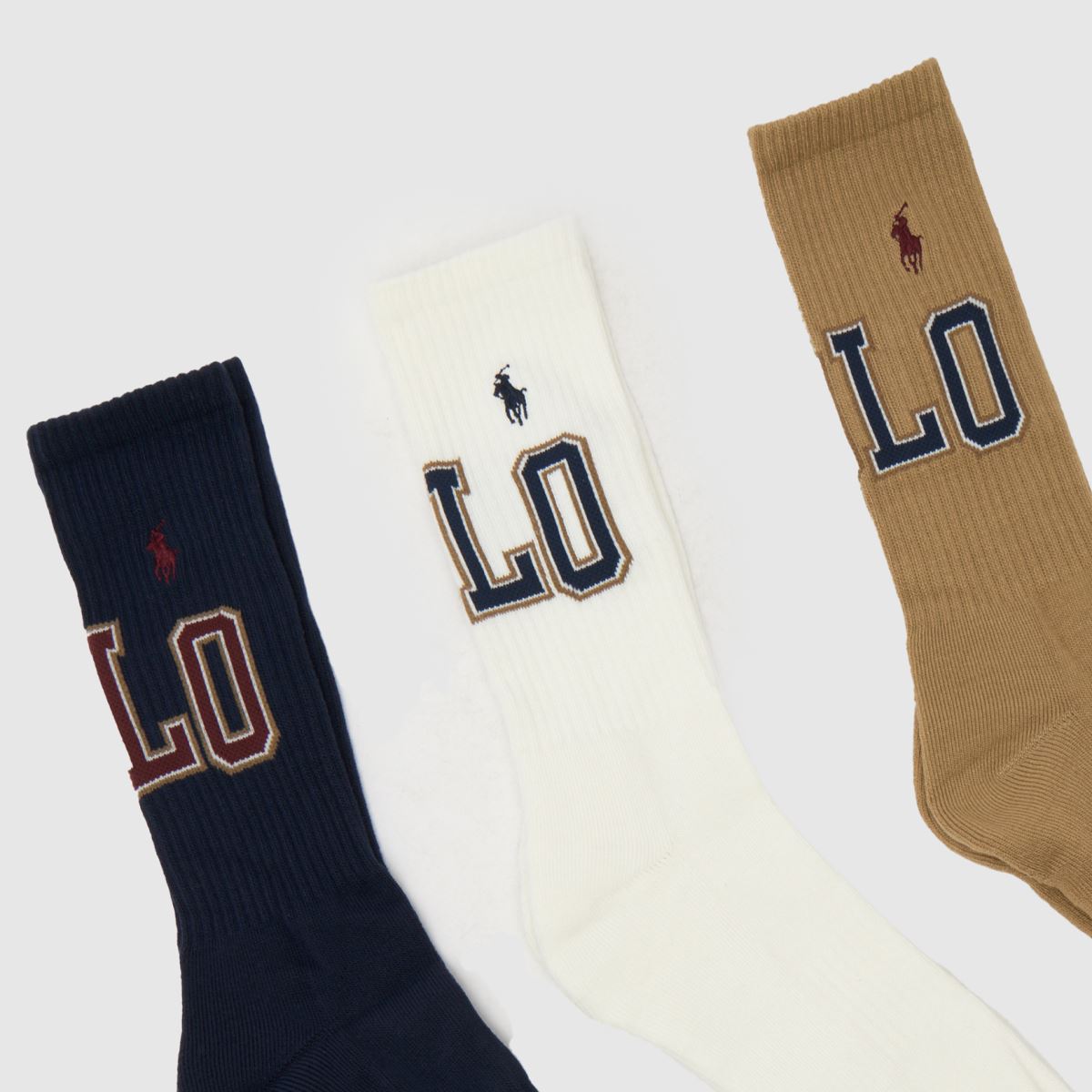 Polo Ralph Lauren  Crew Sock 6 Pack in Multi Polo Ralph Lauren  Crew Sock 6 Pack in Multi