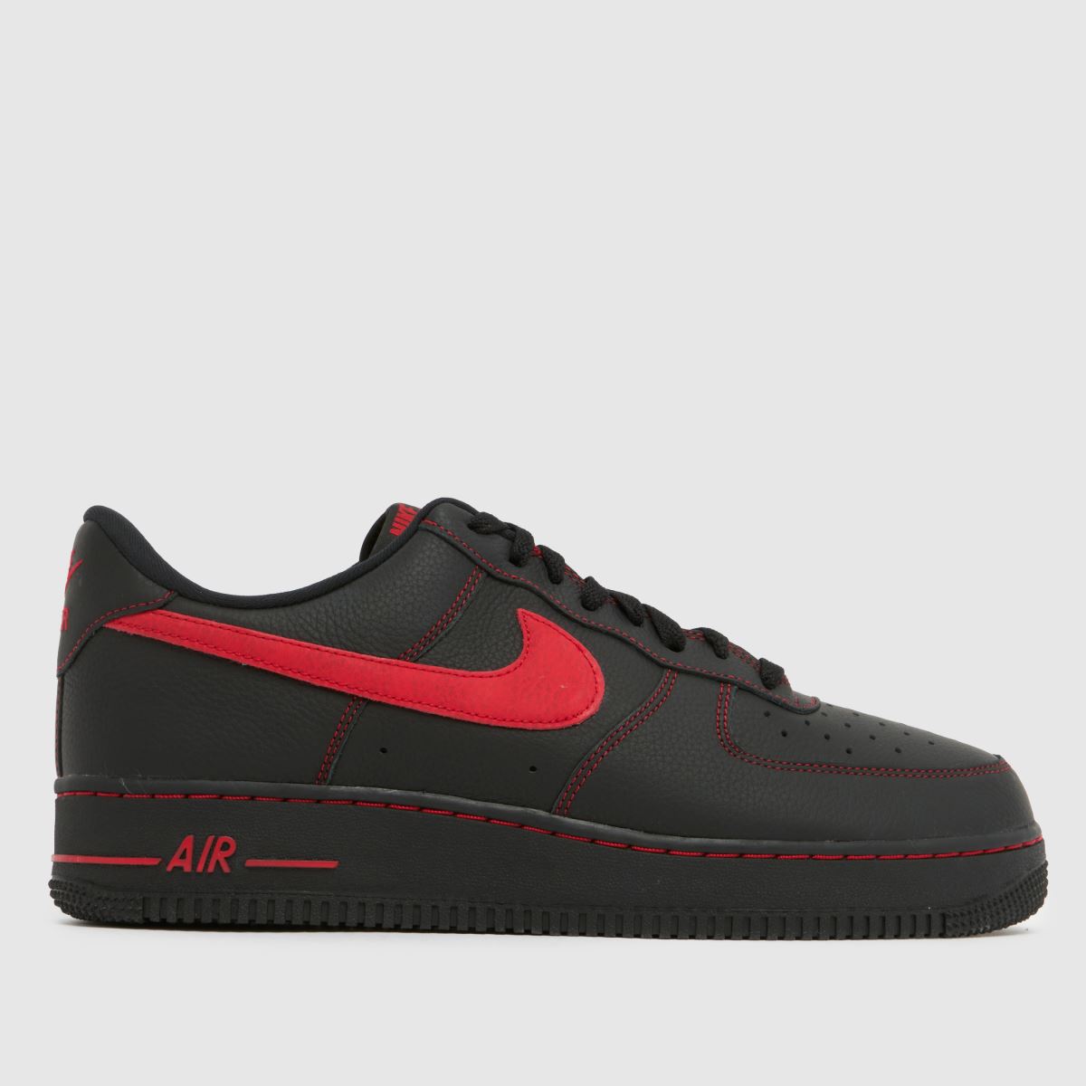 Nike  Air Force 1 in Black & Red Nike  Air Force 1 in Black & Red