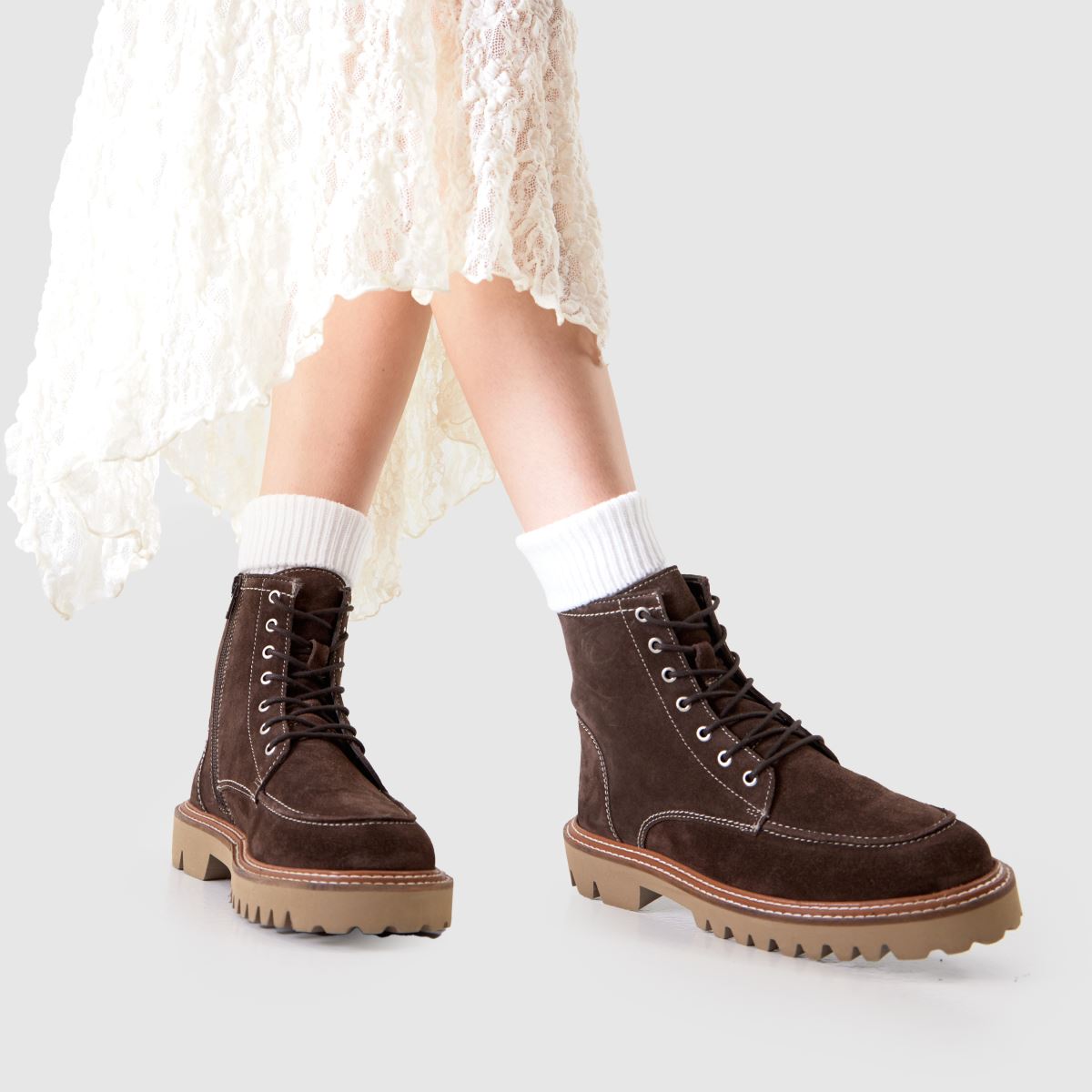 schuh  Corrine Suede Moc Toe in Brown schuh  Corrine Suede Moc Toe in Brown