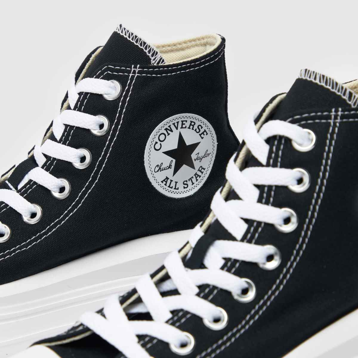 Converse  All Star Move Hi in Black & White Converse  All Star Move Hi in Black & White
