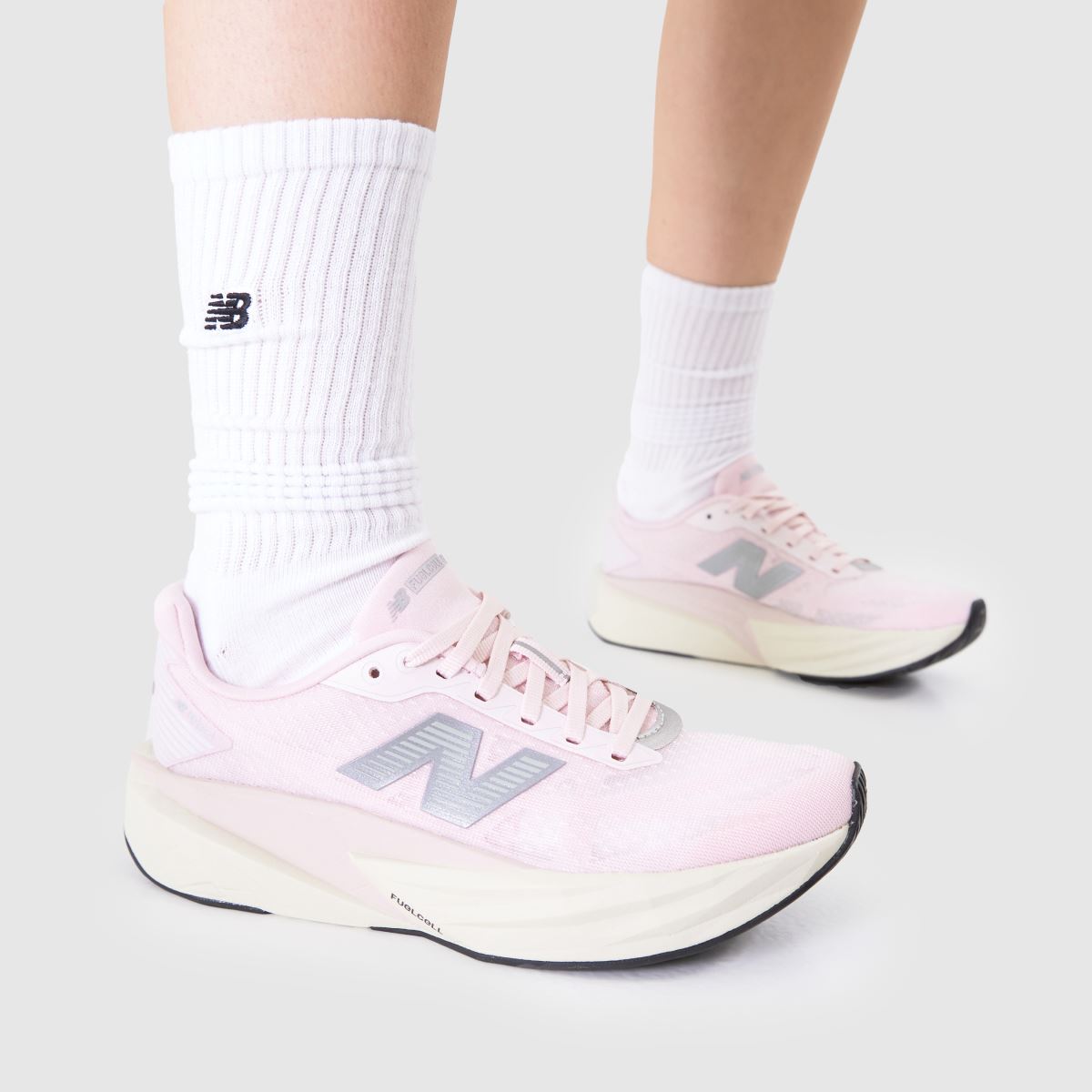 New Balance  FuelCell Rebel V5 in Pale Pink New Balance  FuelCell Rebel V5 in Pale Pink