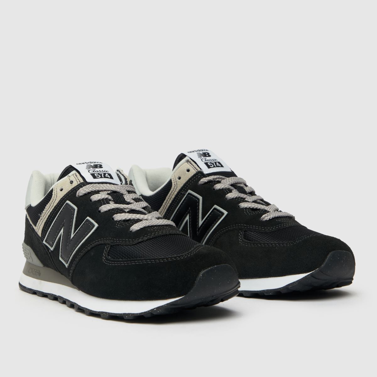 New Balance  574 in Black & White New Balance  574 in Black & White