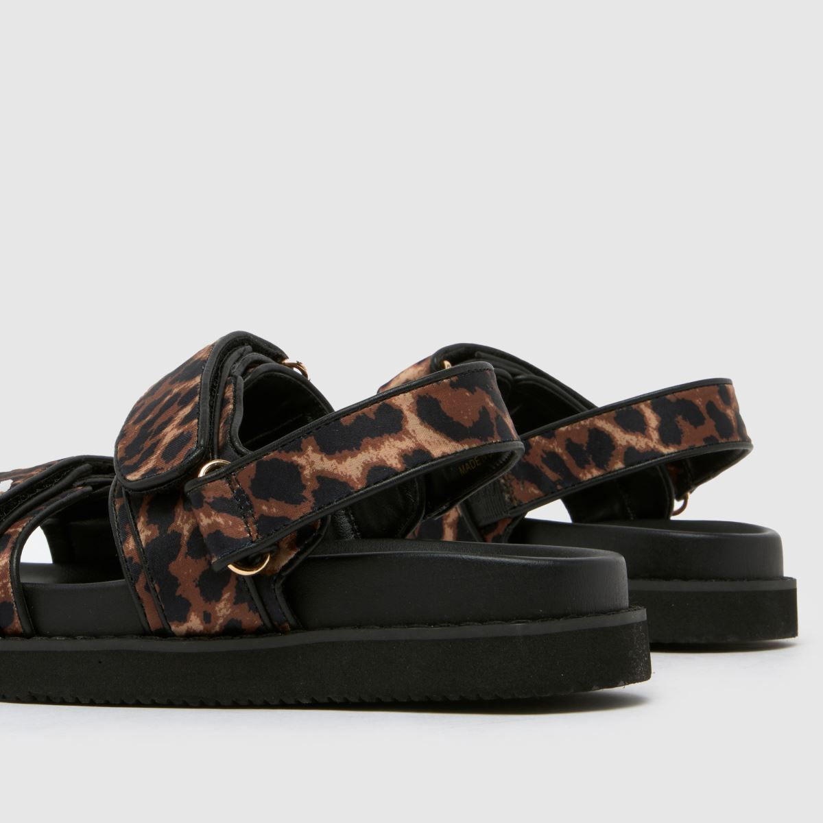 schuh  Tiesha Footbed in Black & Brown schuh  Tiesha Footbed in Black & Brown