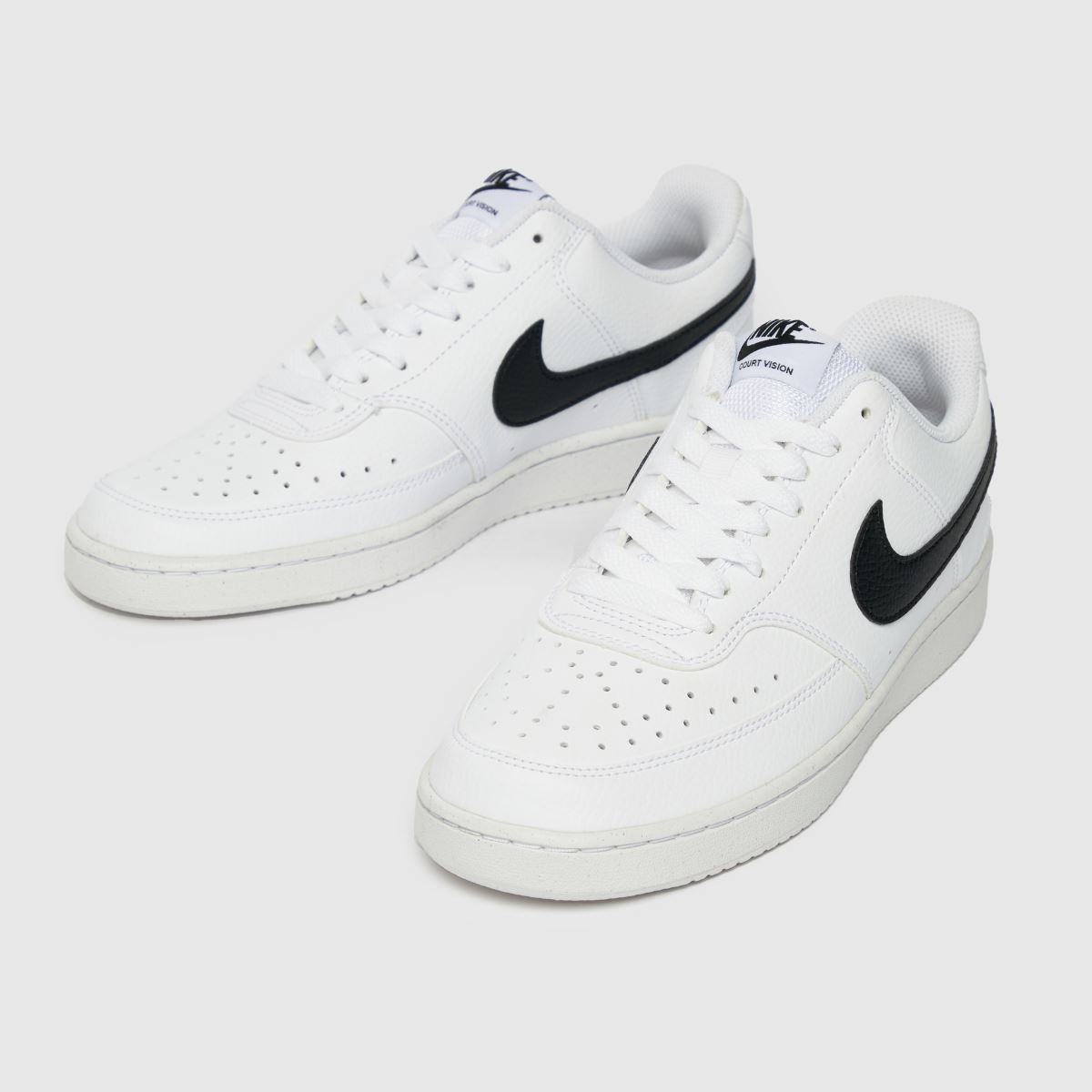 Nike  Court Vision Low Better in White & Black Nike  Court Vision Low Better in White & Black