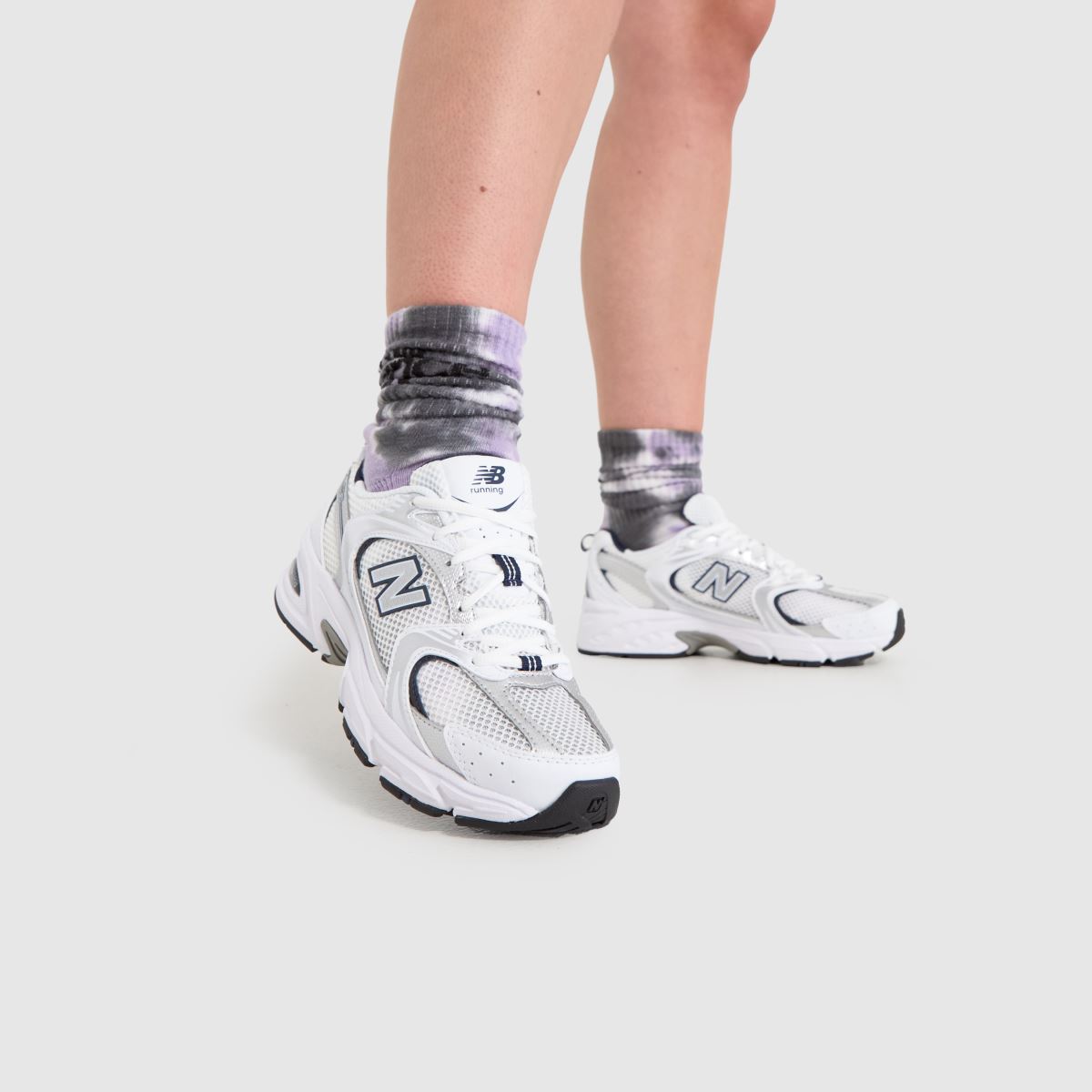 New Balance  530 in White & Silver New Balance  530 in White & Silver