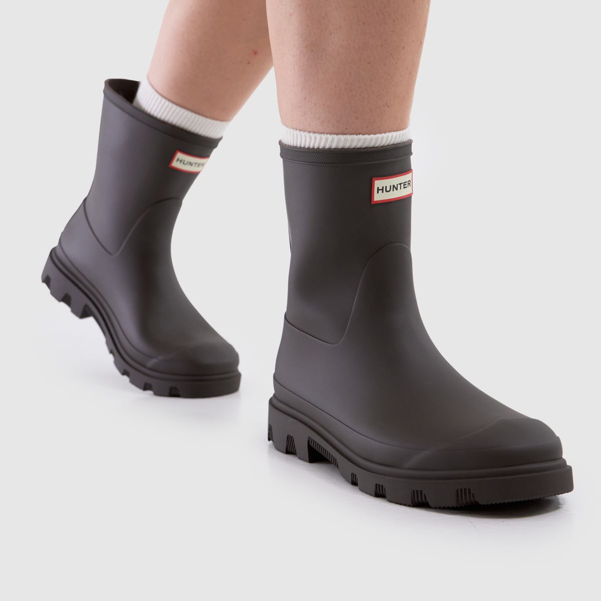 HUNTER BOOTS  Downpour Short in Brown HUNTER BOOTS  Downpour Short in Brown