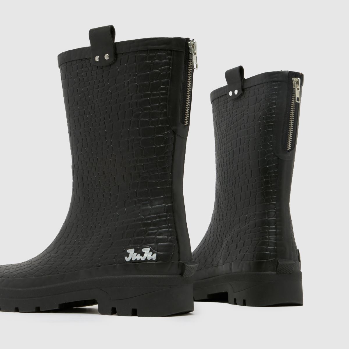 JUJU JELLIES  Croc Wellie in Black JUJU JELLIES  Croc Wellie in Black
