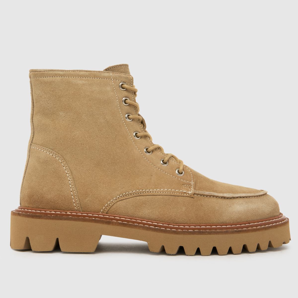 schuh  Corrine Suede Moc Toe in Taupe schuh  Corrine Suede Moc Toe in Taupe