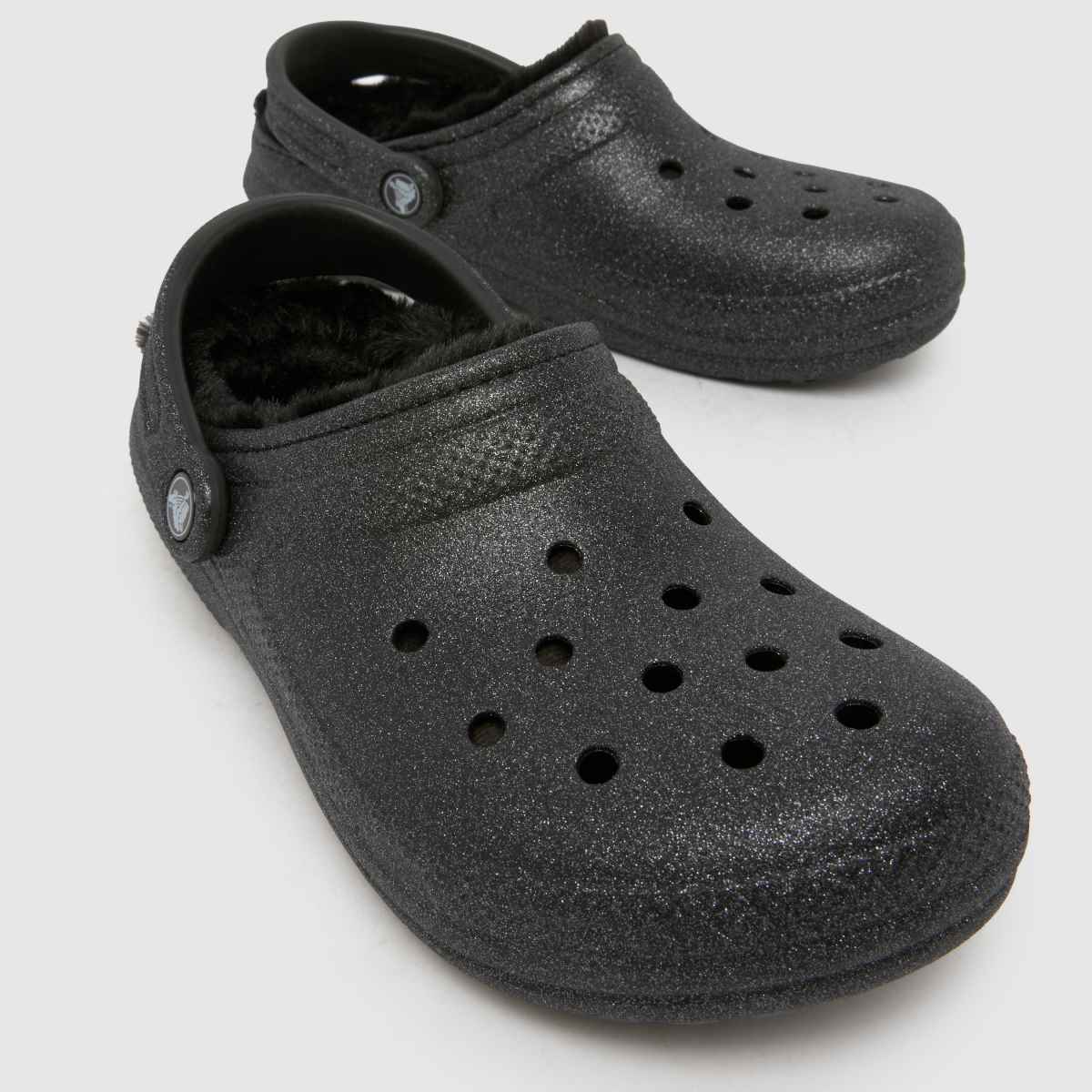 Crocs  Classic Fuzz Lined Clog in Black Crocs  Classic Fuzz Lined Clog in Black