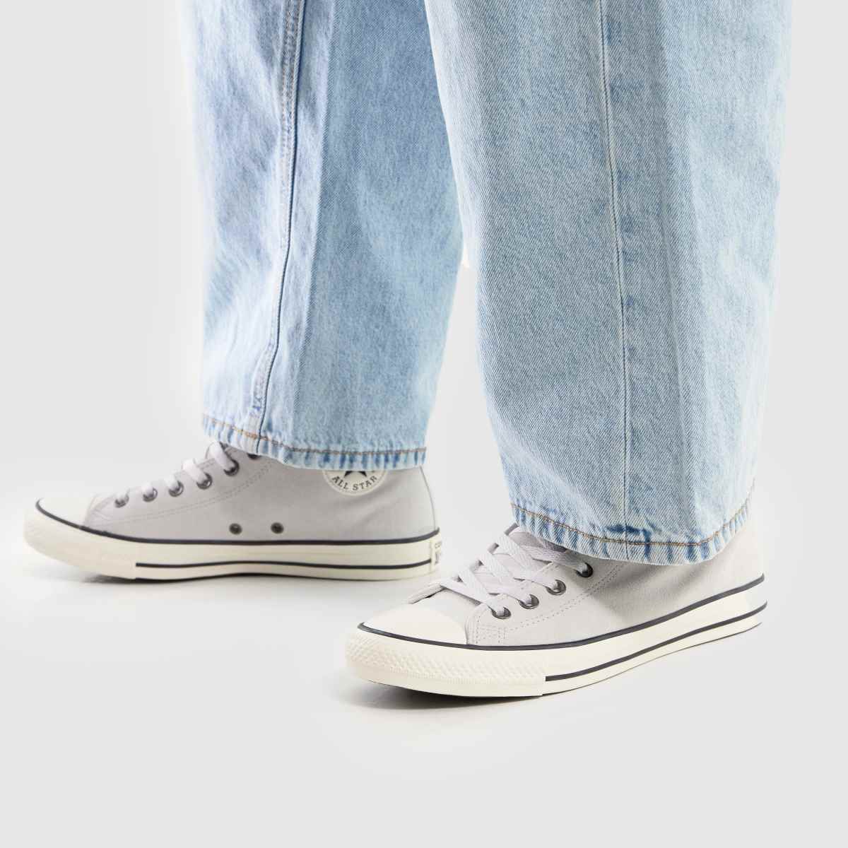 Converse  All Star Hi in Light Grey Converse  All Star Hi in Light Grey