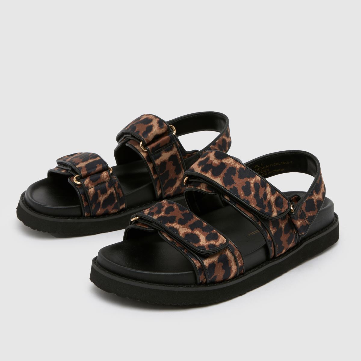 schuh  Tiesha Footbed in Black & Brown schuh  Tiesha Footbed in Black & Brown