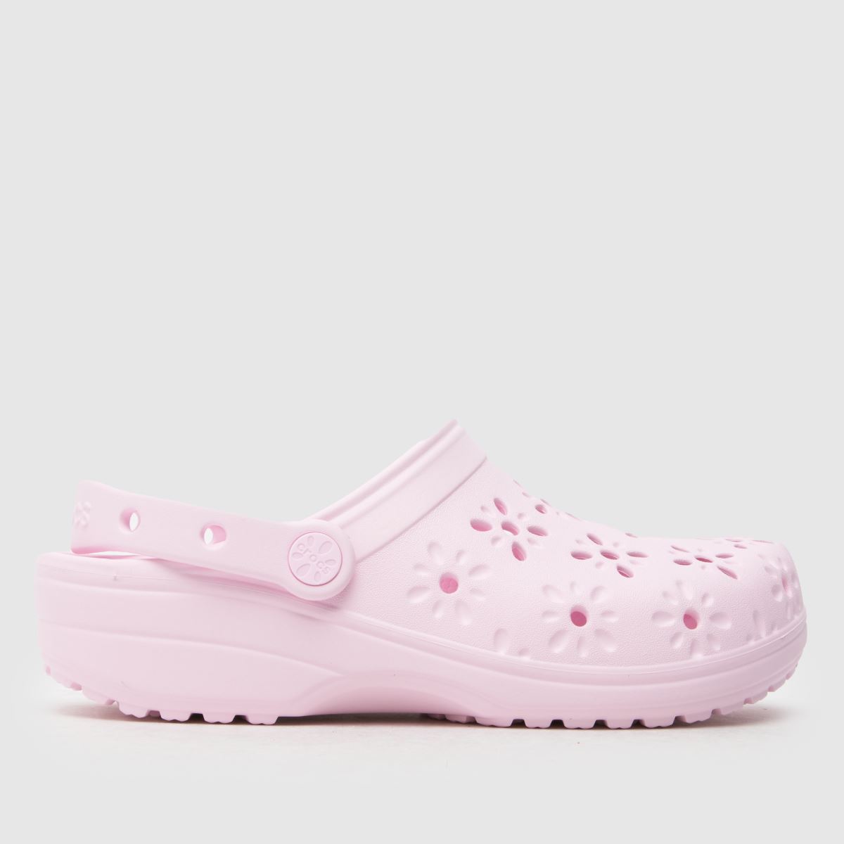 Crocs  Classic Floral Cut Out Clog in Pink Crocs  Classic Floral Cut Out Clog in Pink