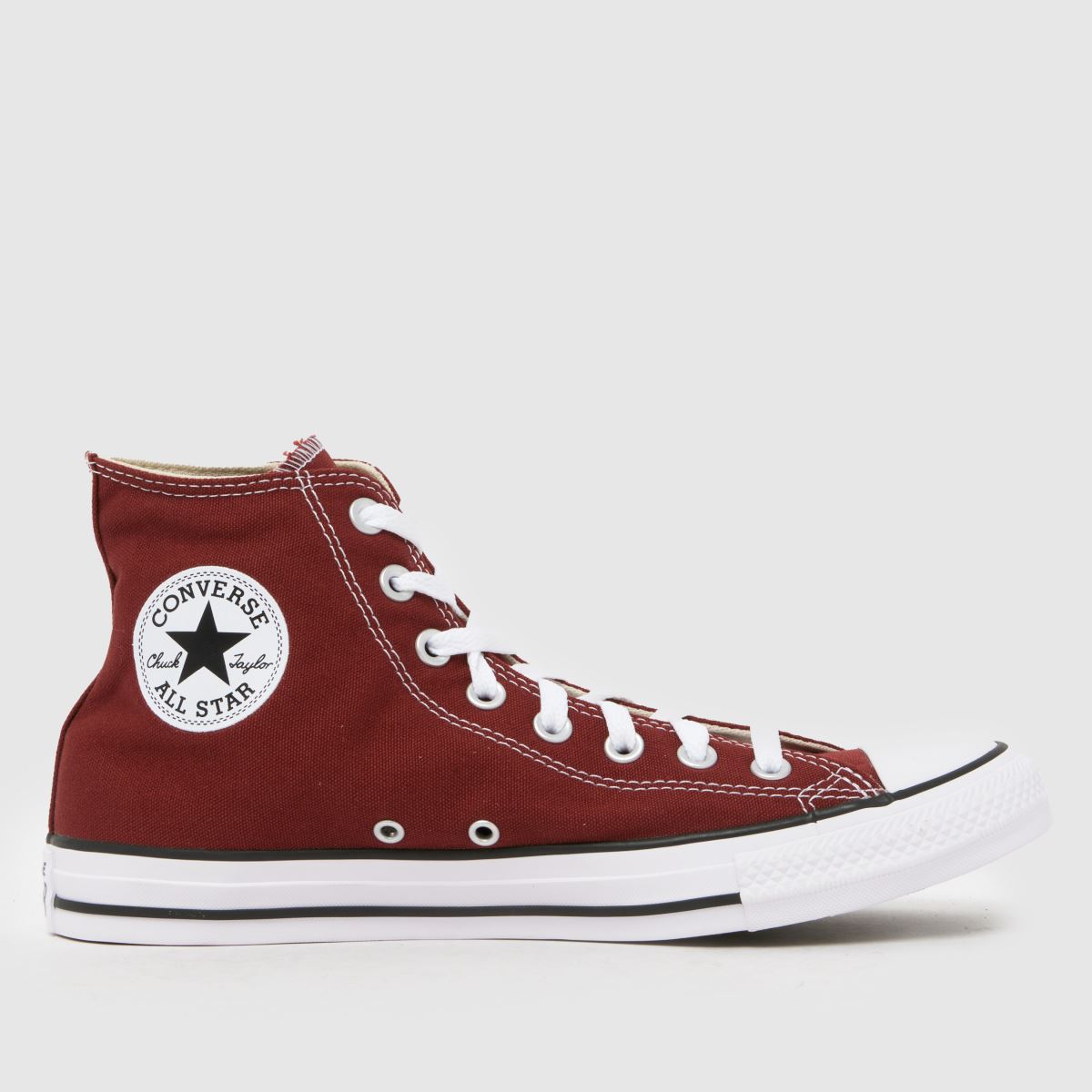 Converse  All Star Hi in Burgundy Converse  All Star Hi in Burgundy