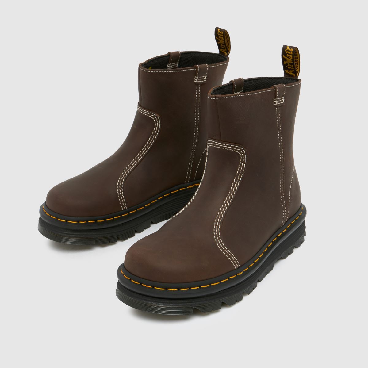 Dr Martens  Zebzag Rigger in Dark Brown Dr Martens  Zebzag Rigger in Dark Brown