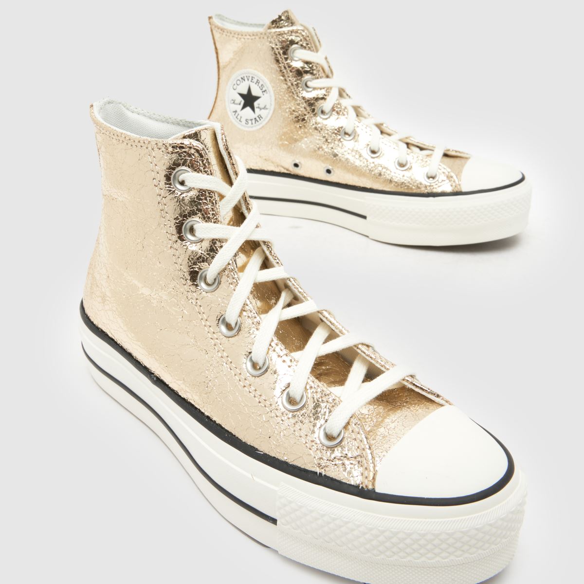 Converse  All Star Lift Elevated Shine in Gold Converse  All Star Lift Elevated Shine in Gold