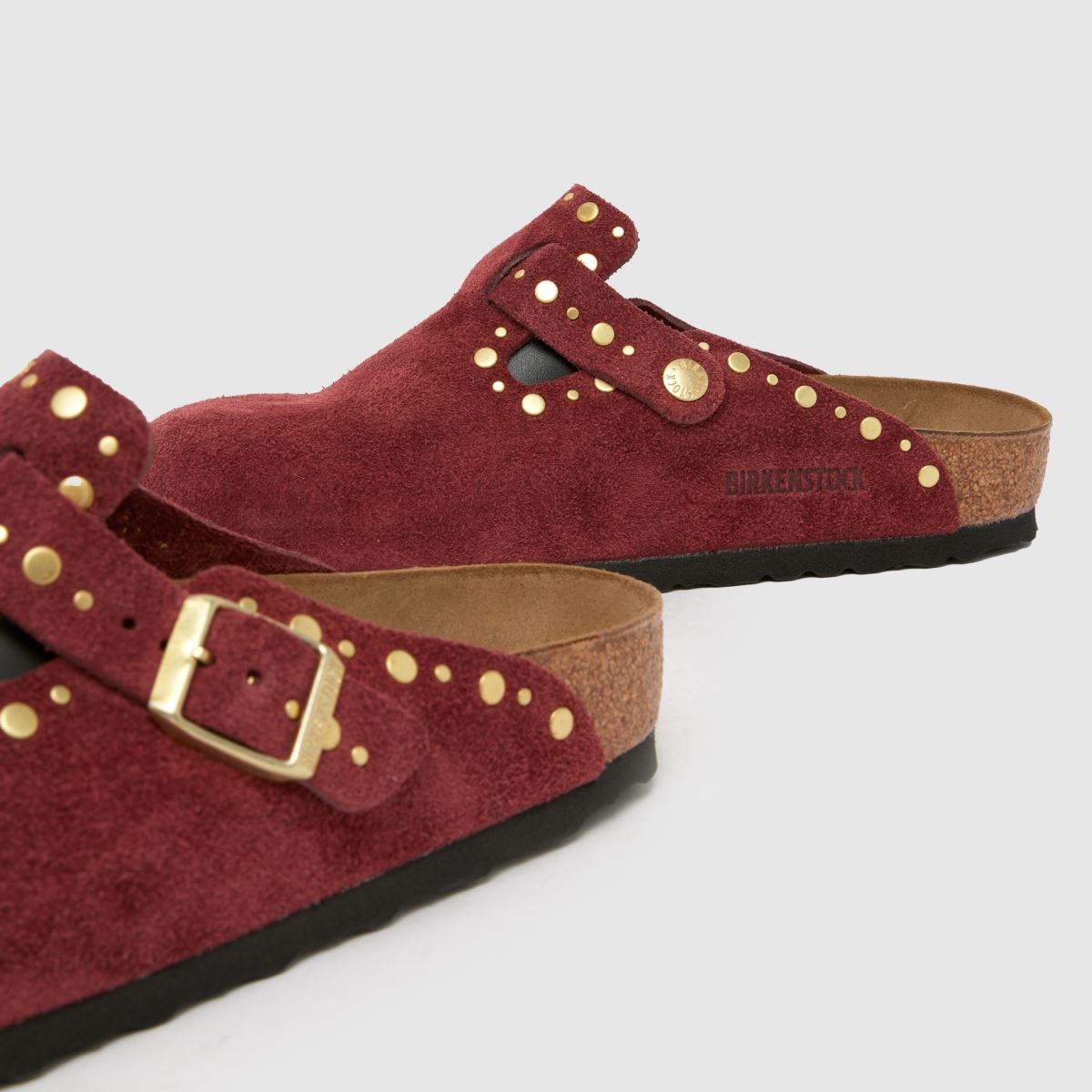 BIRKENSTOCK  Boston Rivet in Burgundy BIRKENSTOCK  Boston Rivet in Burgundy
