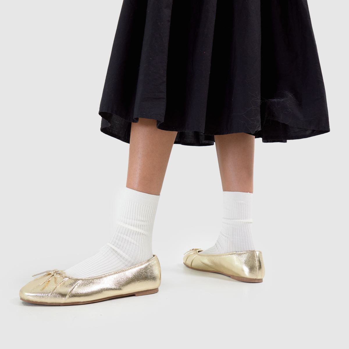 schuh  Wide Fit Leilani Ballerina in Gold schuh  Wide Fit Leilani Ballerina in Gold