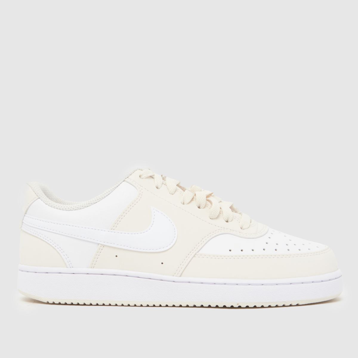 Nike  Court Vision in White & Beige Nike  Court Vision in White & Beige