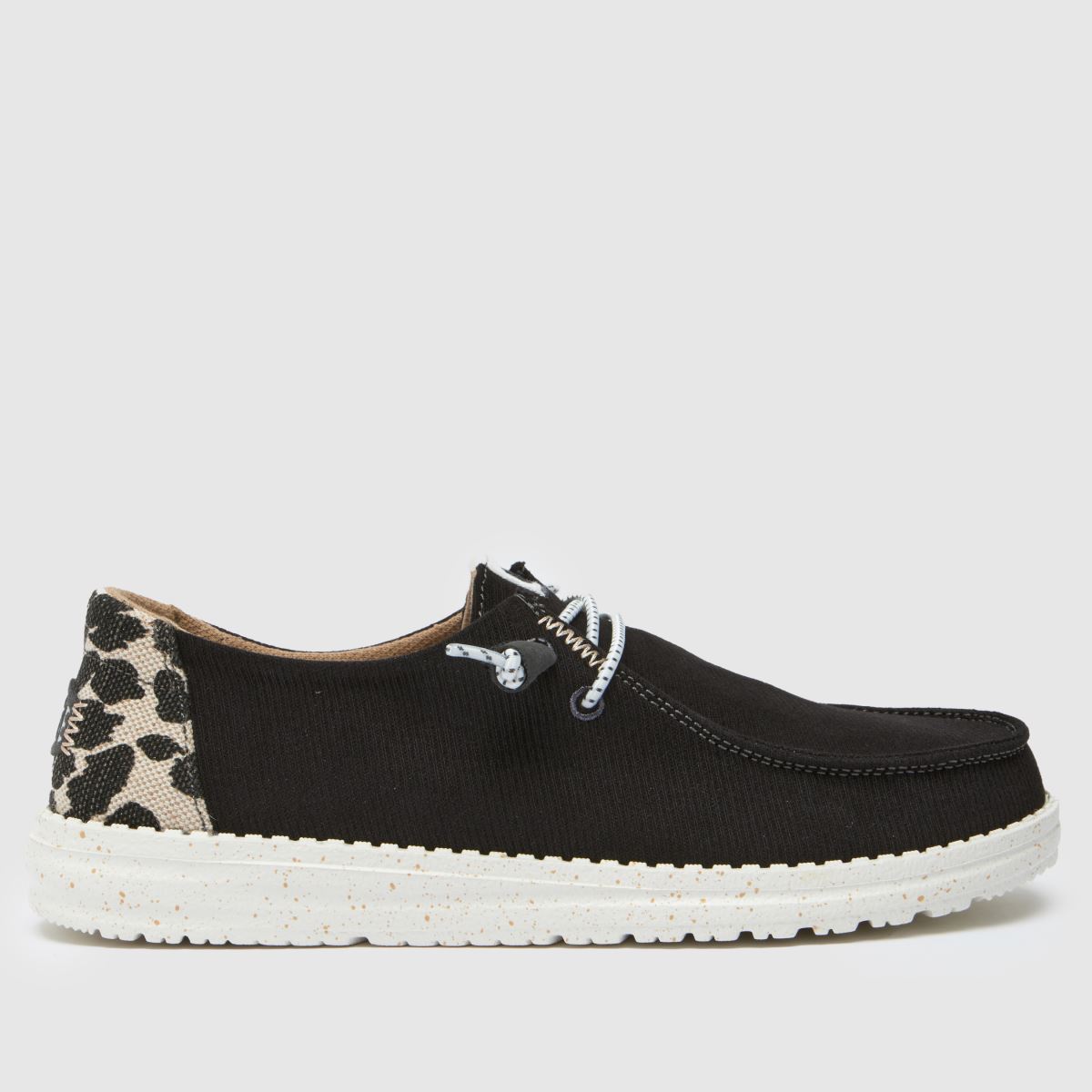HEYDUDE  Wendy Leopard in Black Multi HEYDUDE  Wendy Leopard in Black Multi