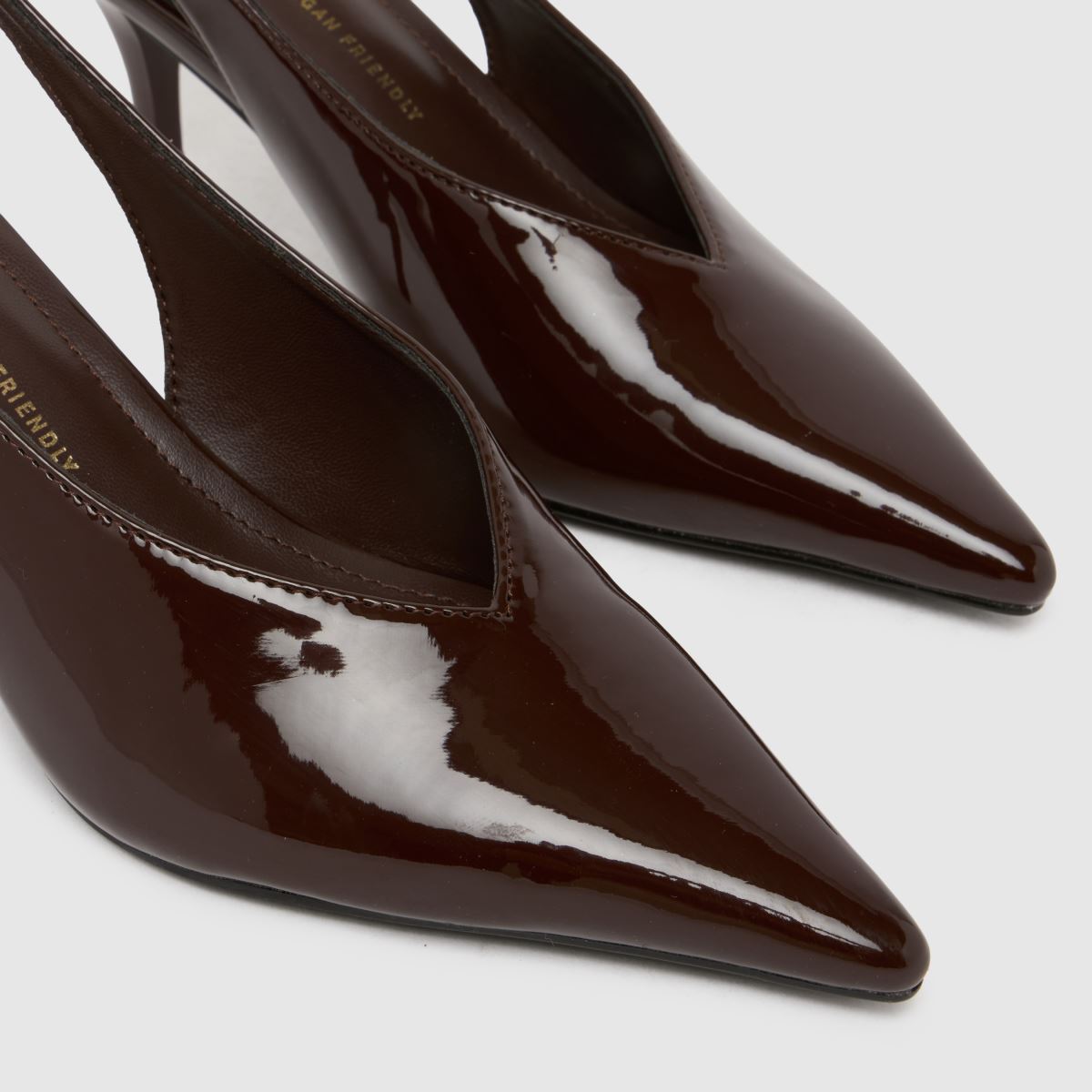 schuh  Sage Buckle Slingback Court in Brown schuh  Sage Buckle Slingback Court in Brown