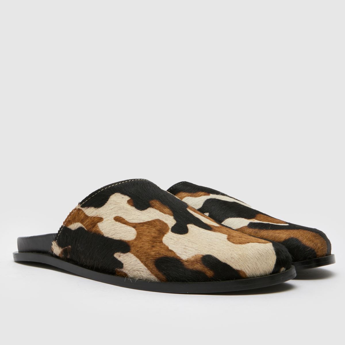 schuh  Teale Clog in Brown & White schuh  Teale Clog in Brown & White