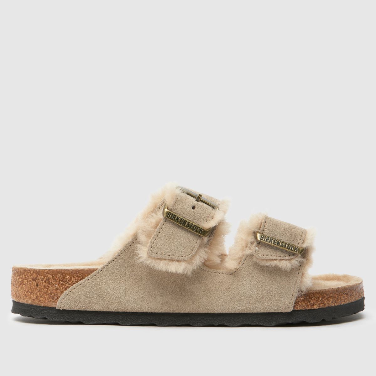 BIRKENSTOCK  Arizona Shearling in Taupe BIRKENSTOCK  Arizona Shearling in Taupe