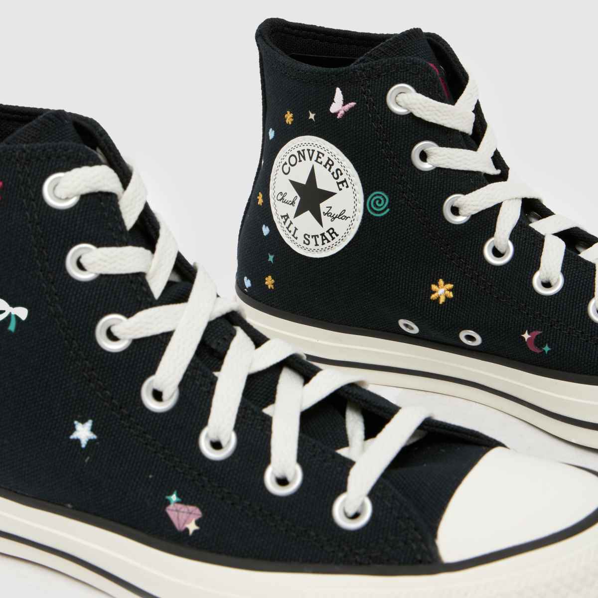 Converse  All Star Hi in Black Multi Converse  All Star Hi in Black Multi