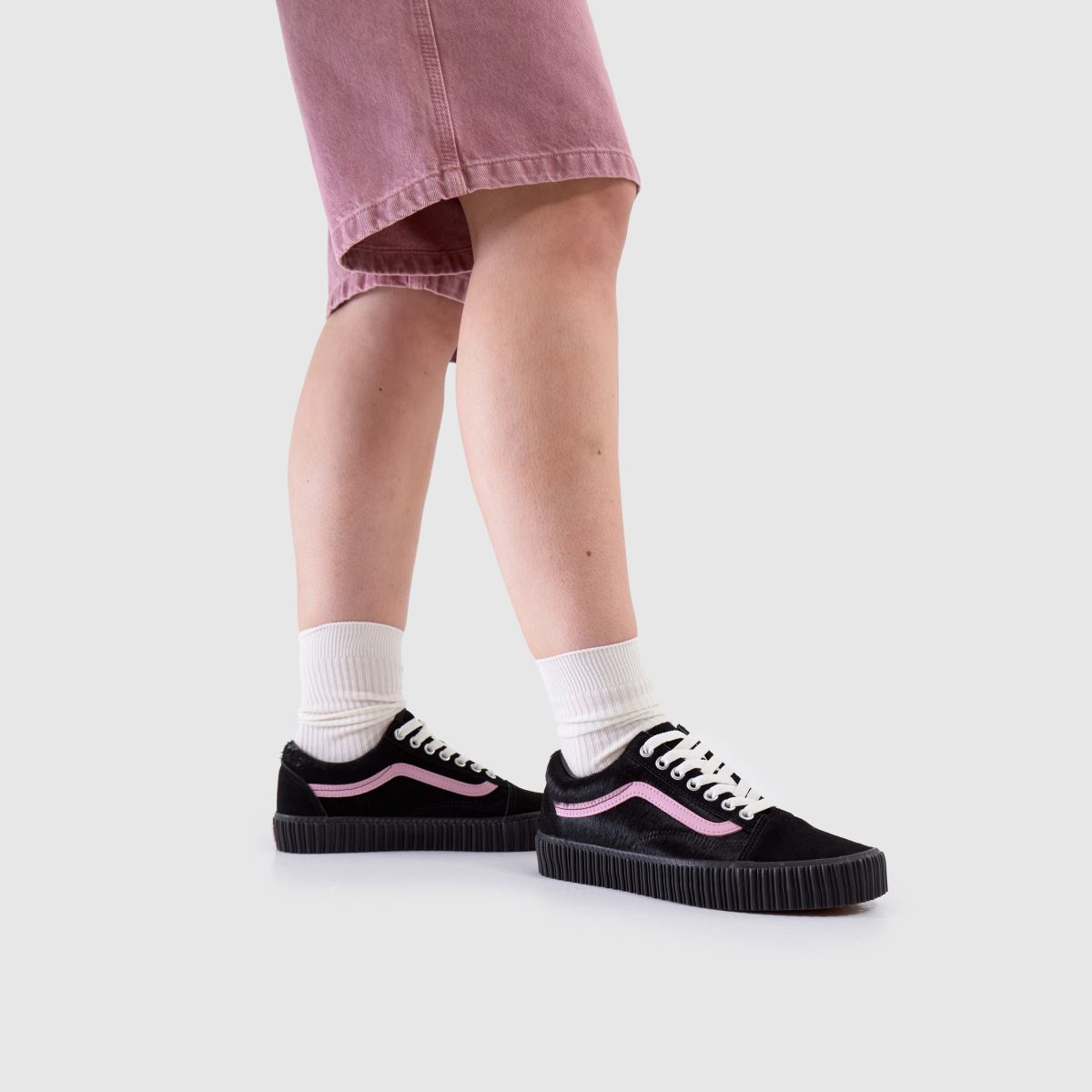 Vans  Old Skool Creeper in Black & pink Vans  Old Skool Creeper in Black & pink