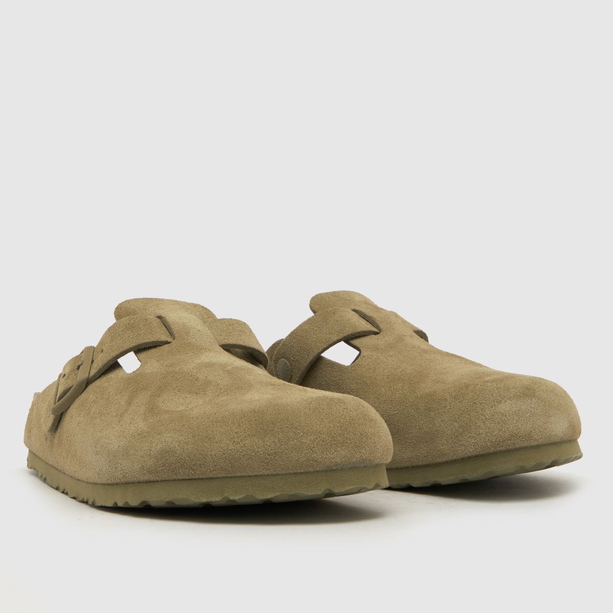 BIRKENSTOCK  Boston Clog in Faded Khaki BIRKENSTOCK  Boston Clog in Faded Khaki