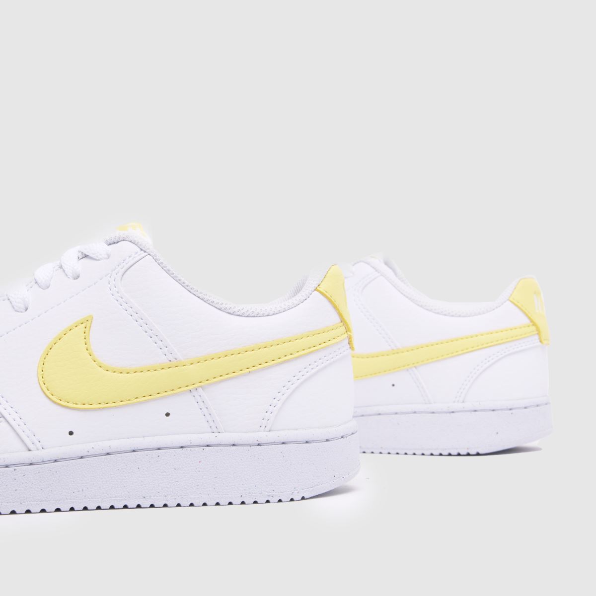 Nike  Court Vision in White & Yellow Nike  Court Vision in White & Yellow