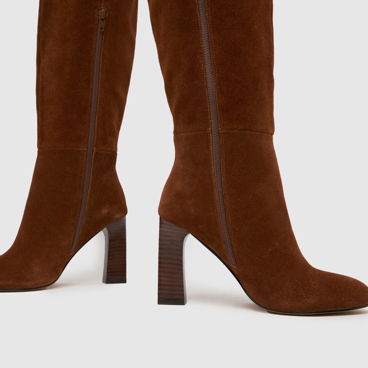 schuh  Draya Suede Knee High in Brown schuh  Draya Suede Knee High in Brown